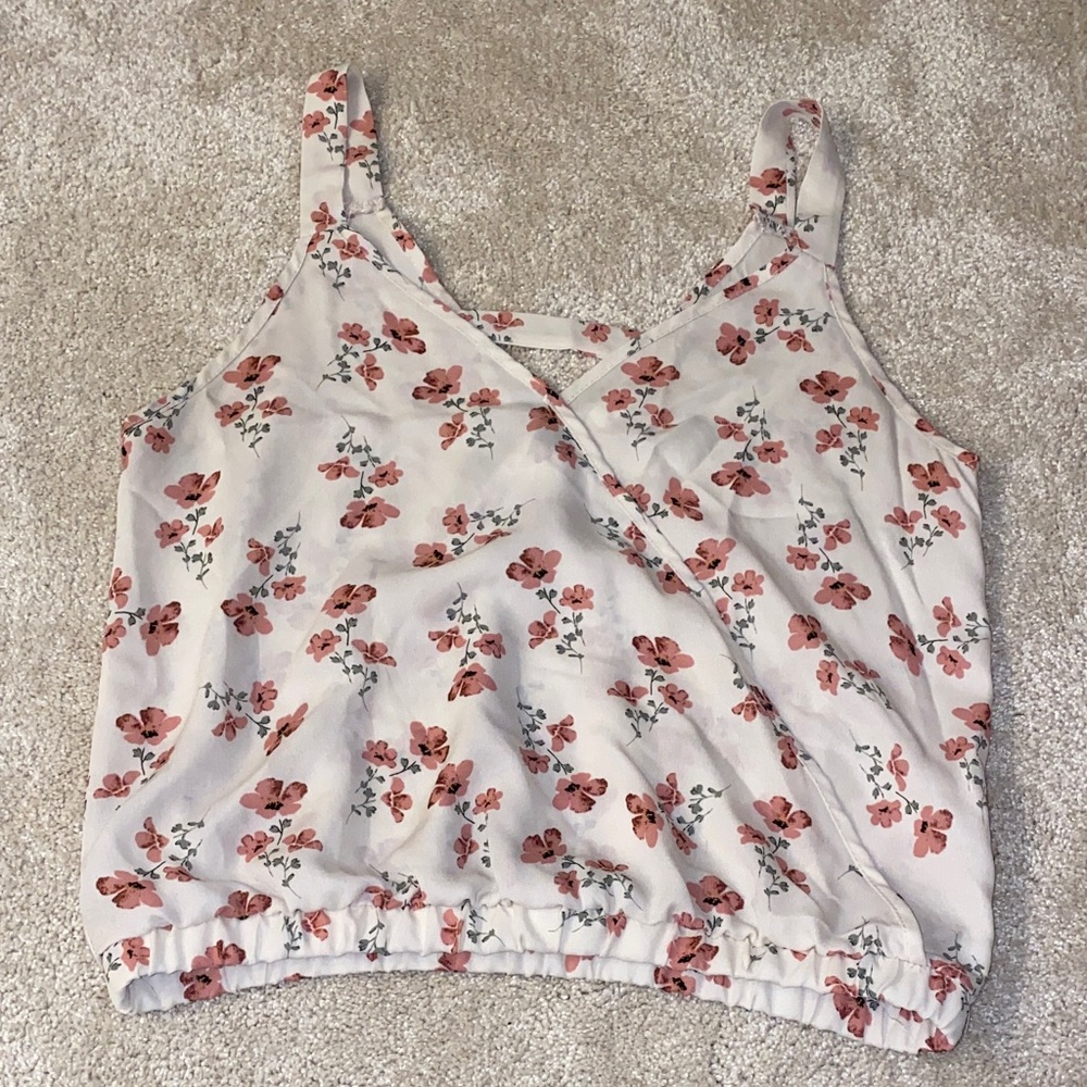 Sienna Sky Pink and White Floral Camisole